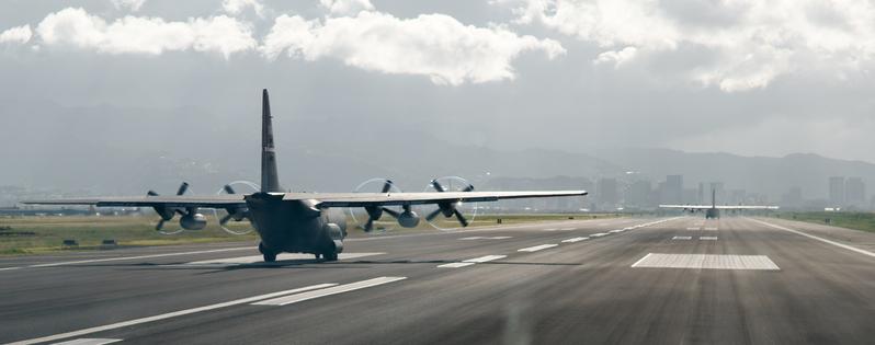 Formation Takeoff on a Humid Day